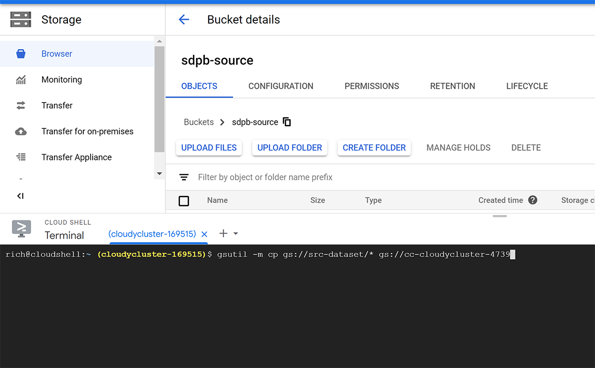 Google Cloud Shell Command Line Interface