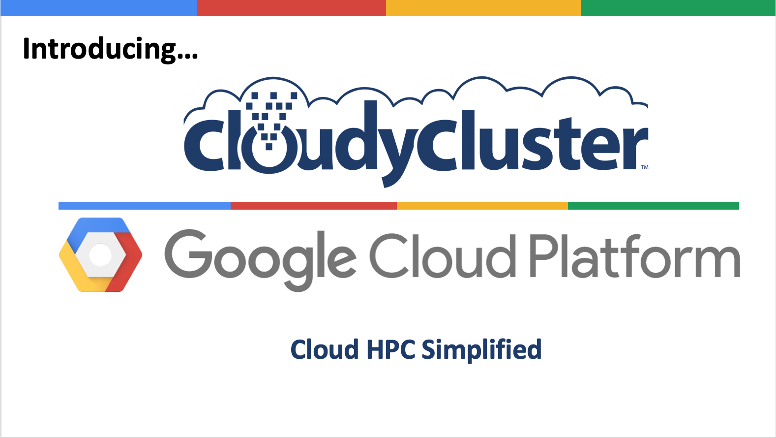 Introducing CloudyCluster on Google Cloud Platform